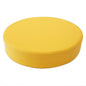 Coussin rond pratique en cuir, épais et doux, rembourré, lavable et imperméable.