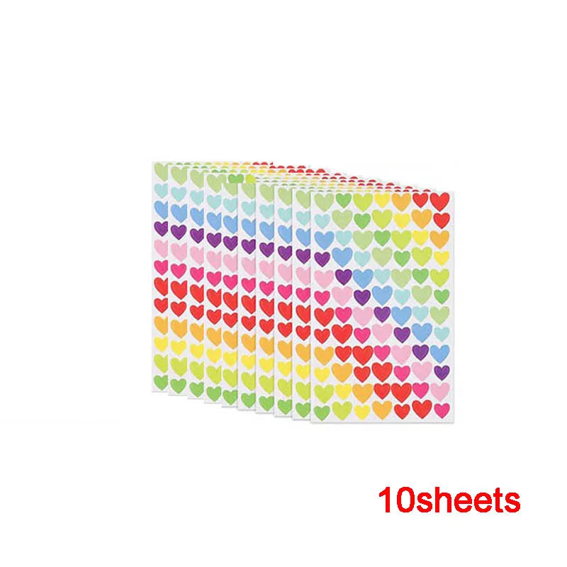 10 à 40 feuilles d'autocollants de récompense pour enfants : fleurs colorées, étoiles, cœurs, points. Idéal pour tableau de comportement, scrapbooking et fournitures scolaires pour enseignants.