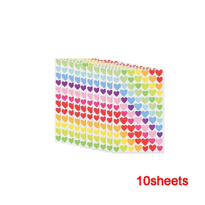 10 à 40 feuilles d'autocollants de récompense pour enfants : fleurs colorées, étoiles, cœurs, points. Idéal pour tableau de comportement, scrapbooking et fournitures scolaires pour enseignants.