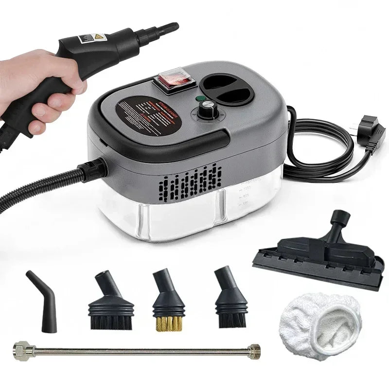Nettoyeur vapeur portatif 2500 W haute température pour climatiseurs, hottes de cuisine, voitures, sols et plus encore