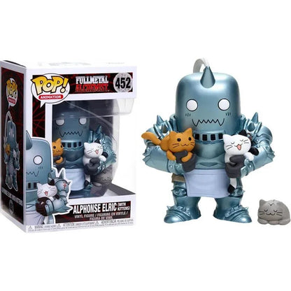 Figurines Funko Pop Fullmetal Alchemist Edward Elric n° 391, Alphonse Elric n° 392 et n° 452 - Figurines articulées en vinyle.