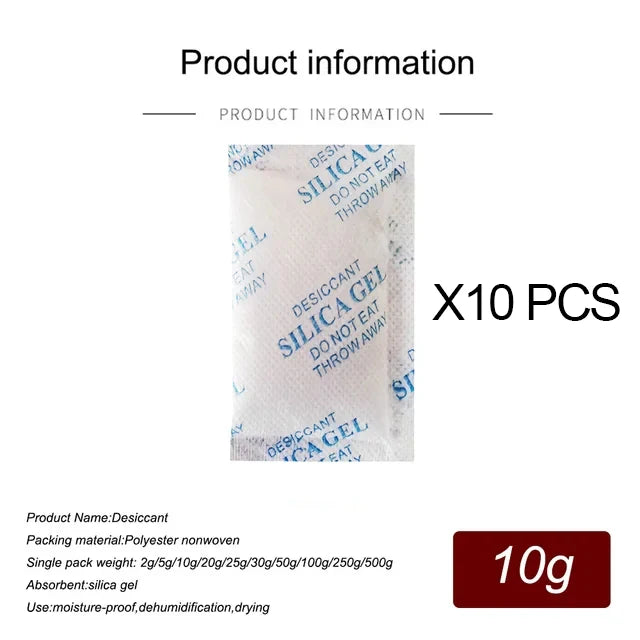 Sachets Anti-Humidité Non Toxiques – Gel de Silice 2/5/10/20g pour Pièces à Vivre et Cuisine