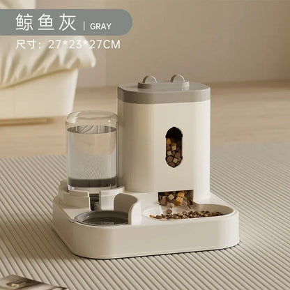 Gamelle automatique pour chats et chiens avec distributeur d’eau et nourriture