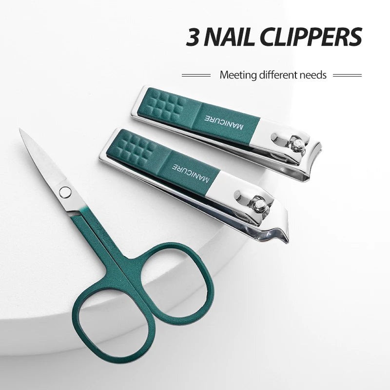 Kit manucure 6 pièces en acier inoxydable — Compact et complet