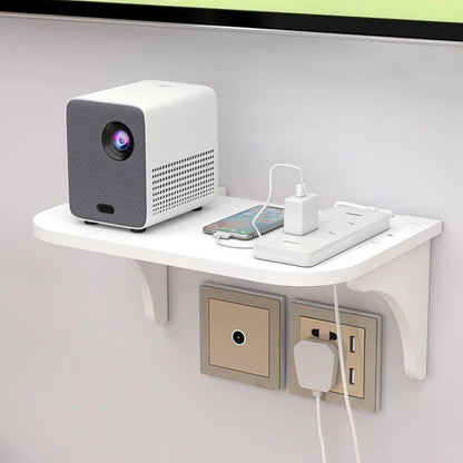 Étagère murale flottante avec crochet pour routeur, caméra, multiprise, projecteur, décodeur, support de rangement suspendu, organisateur pour la maison et le bureau