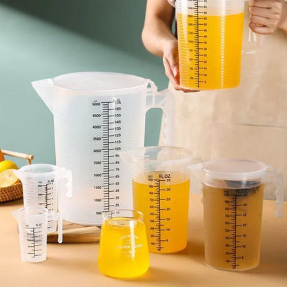Tasse Mesureuse Multi-Usage – Plastique Épais, Graduation Précise, Pour Cuisine et Expériences