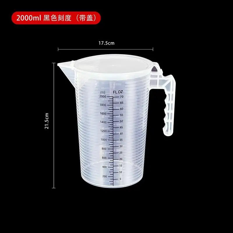 Tasse Mesureuse Multi-Usage – Plastique Épais, Graduation Précise, Pour Cuisine et Expériences