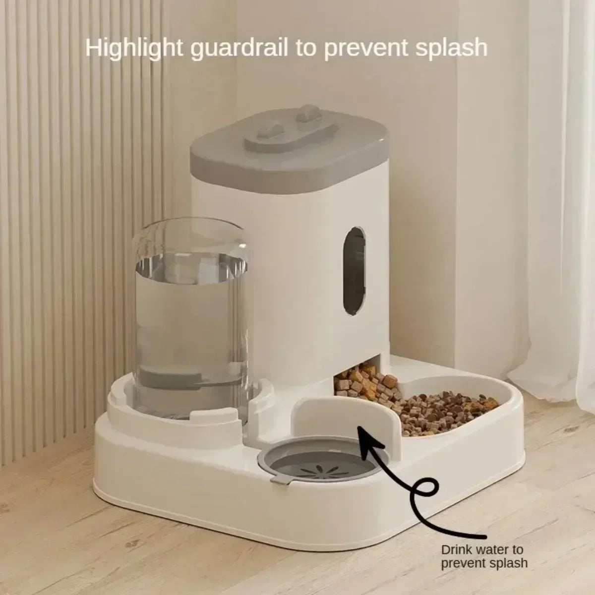Gamelle automatique pour chats et chiens avec distributeur d’eau et nourriture