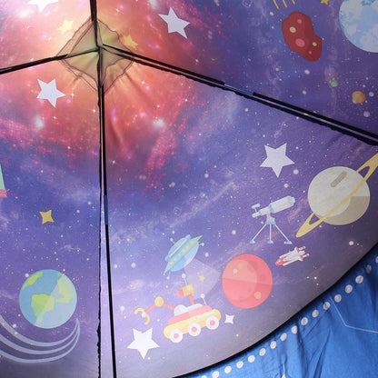 Tente de jeu fusée pour enfants, grande tente de jeu d'intérieur et d'extérieur pour garçons et filles.