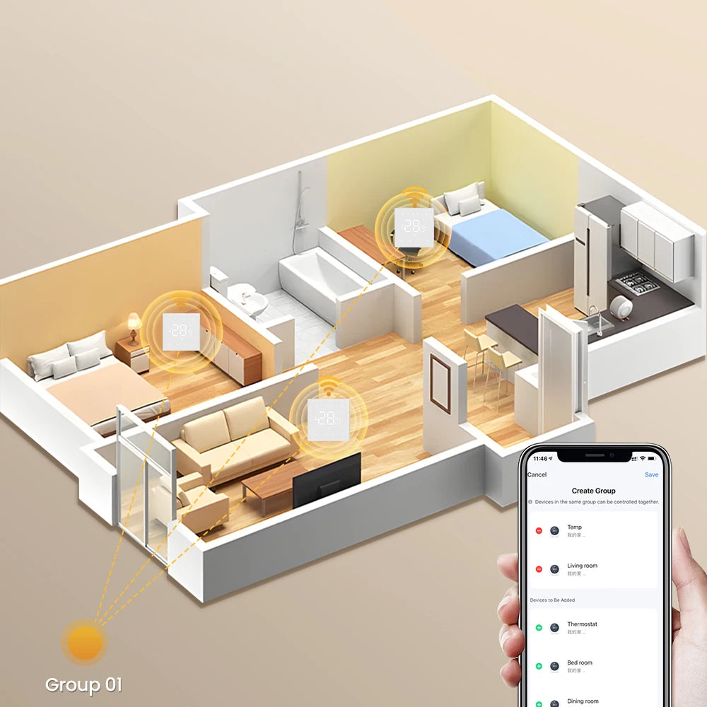 Thermostat Wi‑Fi intelligent – économie d’énergie facile.