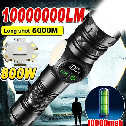 Lampe torche LED rechargeable magnétique — Ultra puissante et compacte