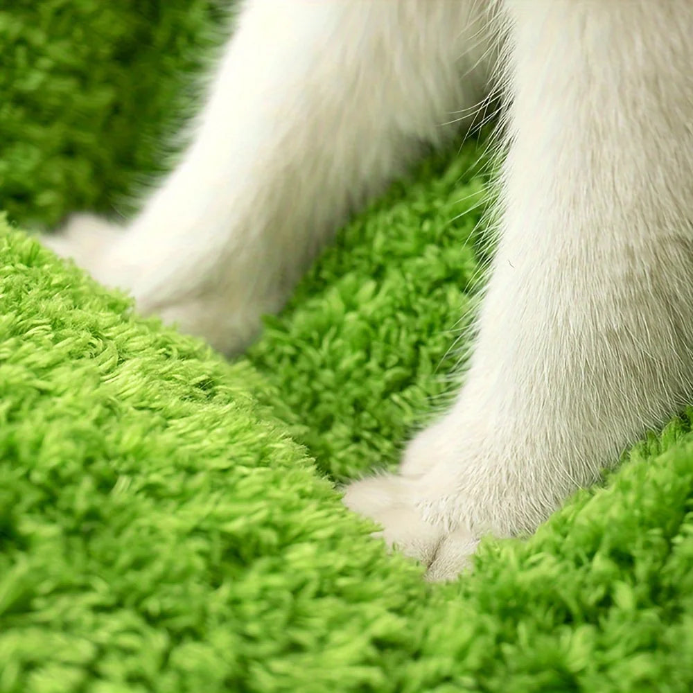 Lit et griffoir 2 en 1 pour chat, motif pin, avec coussin amovible et lavable, nid douillet toutes saisons.