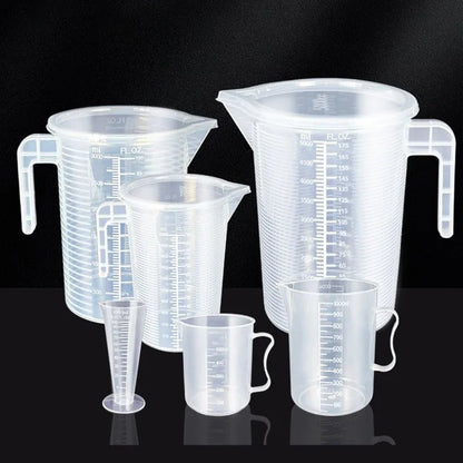 Tasse Mesureuse Multi-Usage – Plastique Épais, Graduation Précise, Pour Cuisine et Expériences