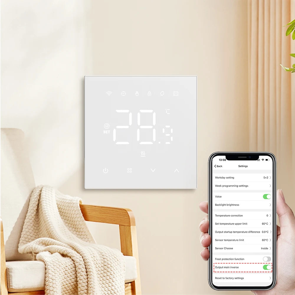 Thermostat Wi‑Fi intelligent – économie d’énergie facile.