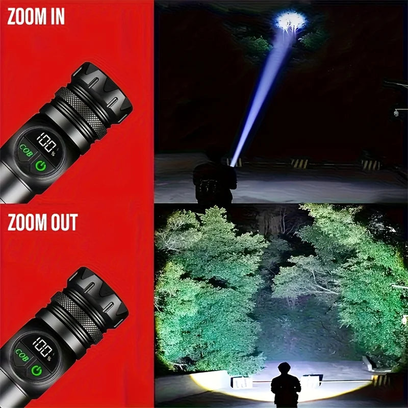 Lampe torche LED rechargeable magnétique — Ultra puissante et compacte