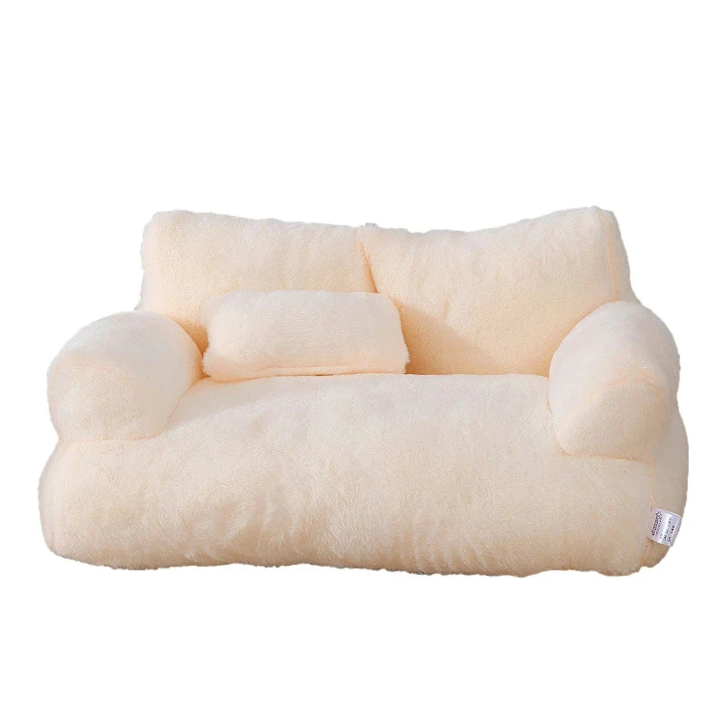 Canapé-lit ultra doux pour chat et petit chien — Nid confortable hiver & détente