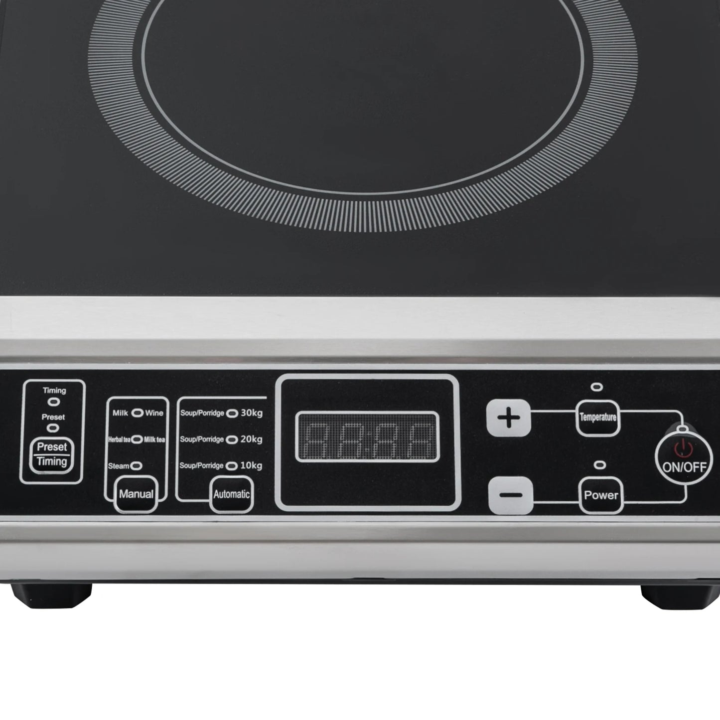 Plaque de cuisson à induction 3500 W, réglable, professionnelle, avec technologie de chauffage IGBT