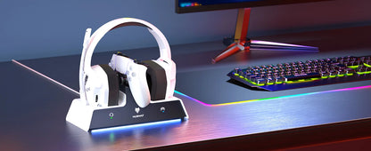 Casque gamer NUBWO G06 – Station de charge incluse, longue autonomie.
