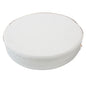 Coussin rond pratique en cuir, épais et doux, rembourré, lavable et imperméable.