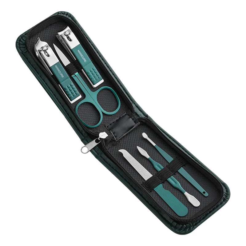 Kit manucure 6 pièces en acier inoxydable — Compact et complet