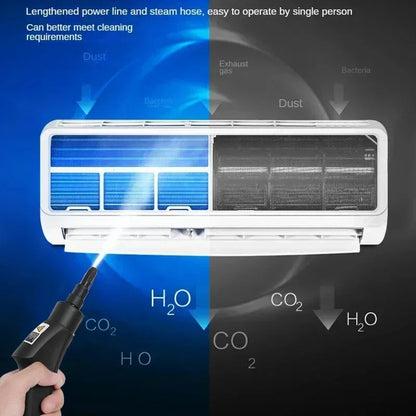 Nettoyeur vapeur portatif 2500 W haute température pour climatiseurs, hottes de cuisine, voitures, sols et plus encore