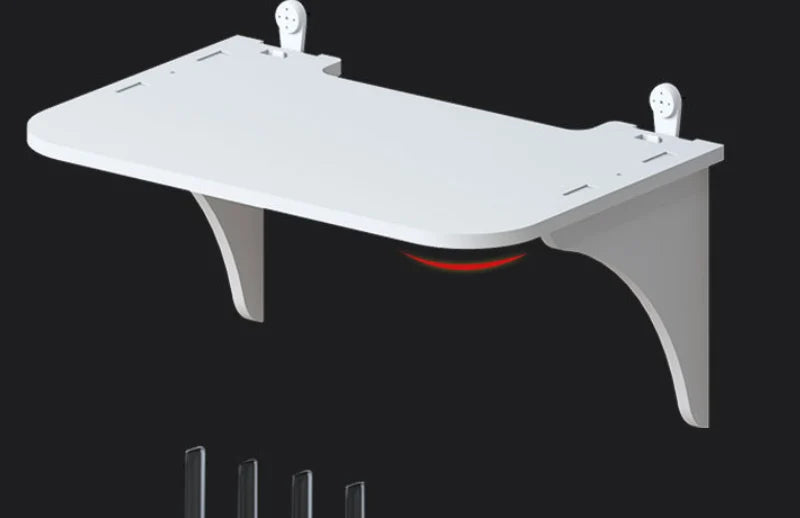 Étagère murale flottante avec crochet pour routeur, caméra, multiprise, projecteur, décodeur, support de rangement suspendu, organisateur pour la maison et le bureau