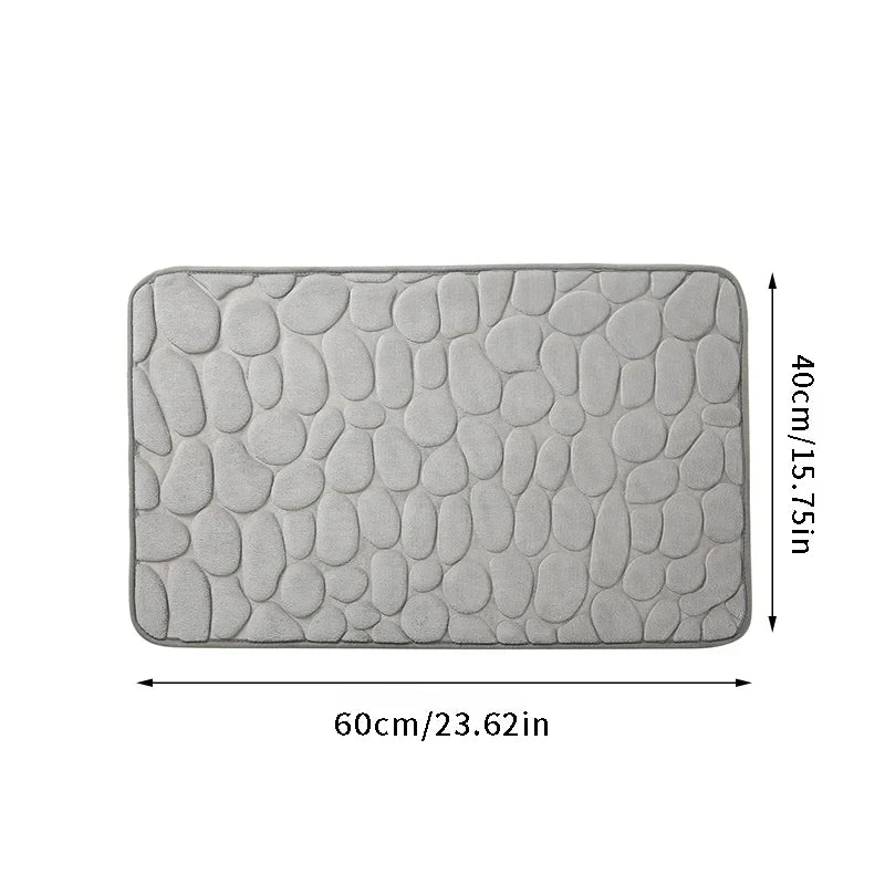 Tapis de bain mémoire de forme antidérapant — Confort moelleux immédiat