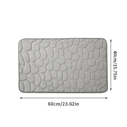 Tapis de bain mémoire de forme antidérapant — Confort moelleux immédiat