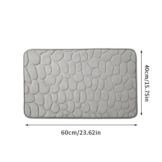 Tapis de bain mémoire de forme antidérapant — Confort moelleux immédiat