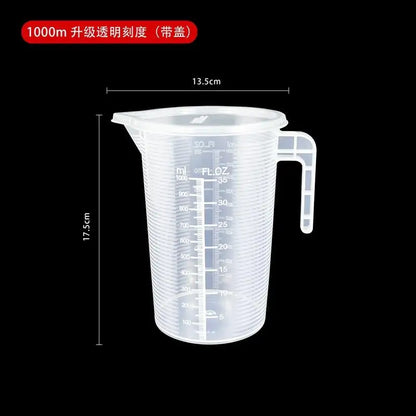 Tasse Mesureuse Multi-Usage – Plastique Épais, Graduation Précise, Pour Cuisine et Expériences