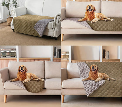 Housse de couchage pour chien réversible 100 % double face, idéale pour protéger canapé, fauteuil et meubles des animaux de compagnie (enfants, chiens et chats).