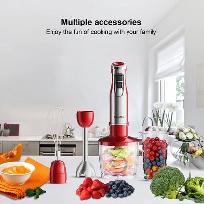 Mixeur Plongeant Haute Puissance BioloMix – 4 Fonctions, Lames Inox et Gobelet à Smoothie