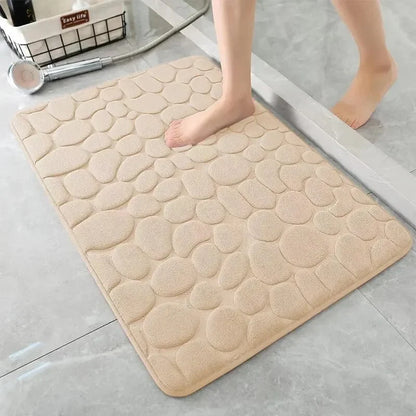 Tapis de bain mémoire de forme antidérapant — Confort moelleux immédiat