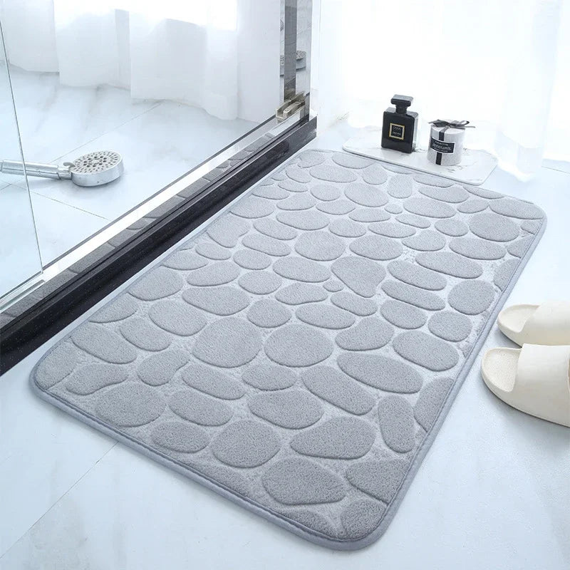 Tapis de bain mémoire de forme antidérapant — Confort moelleux immédiat