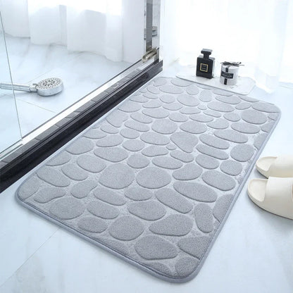 Tapis de bain mémoire de forme antidérapant — Confort moelleux immédiat