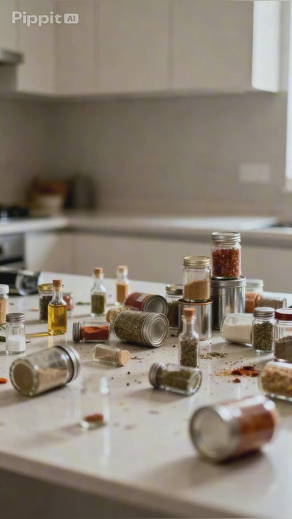 Organisateur à épices modulable — Étagère de rangement cuisine compacte et réglable