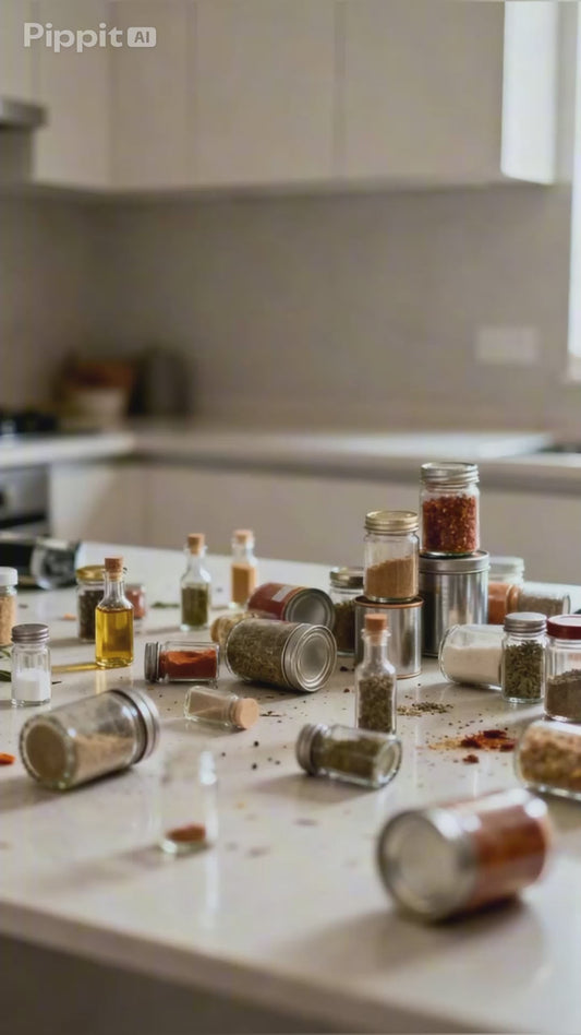 Organisateur à épices modulable — Étagère de rangement cuisine compacte et réglable